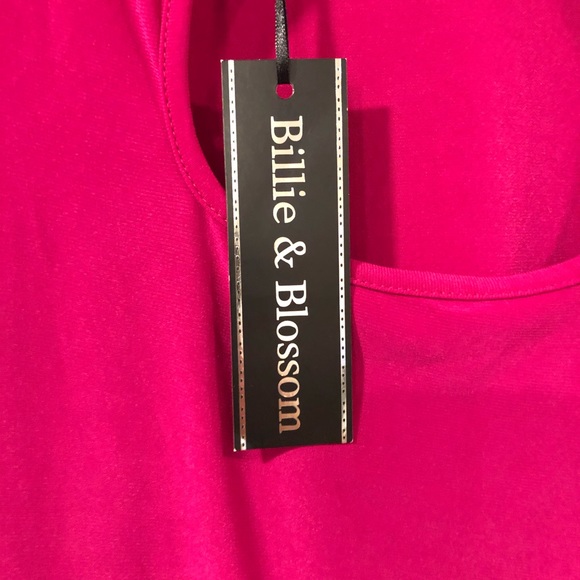 BILLIE & BLOSSOM pink a-line mini dress - UK 14 - Picture 8 of 8